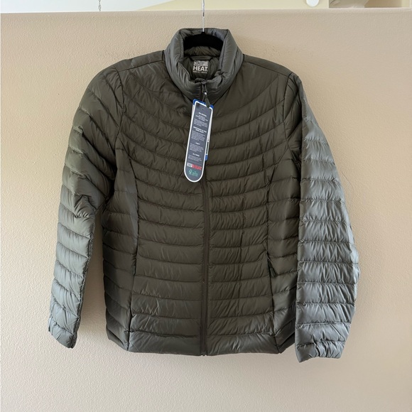 32 Degrees Women’s Green Lightweight Down Puffer Jacket - Picture 1 of 8